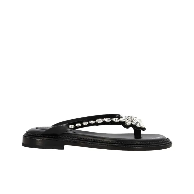 SIMONE ROCHA Slip Resistant Flip Flops Women's Black-1