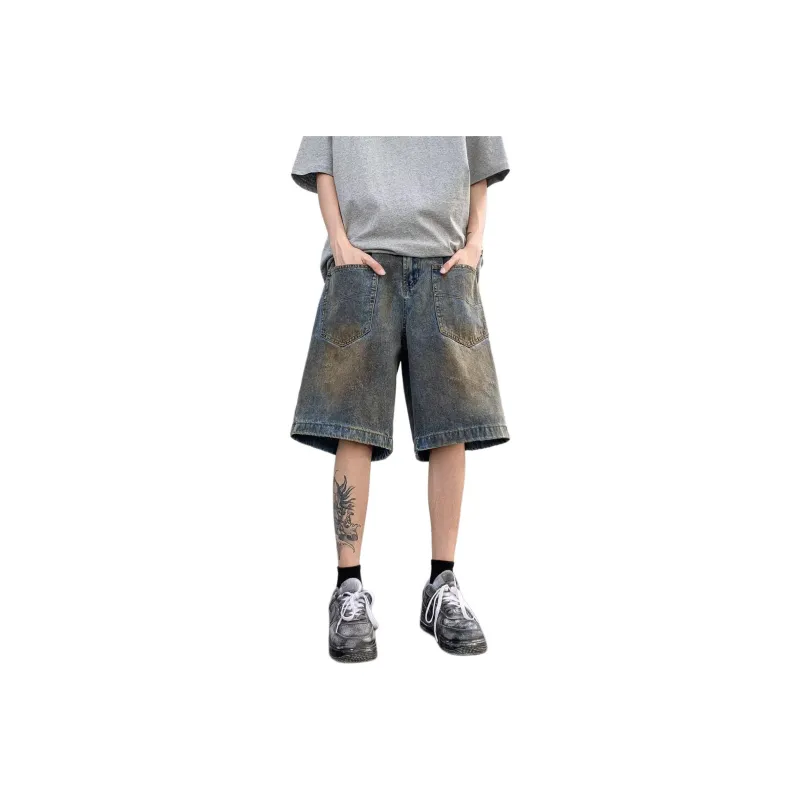 GY.VG Denim Shorts Unisex Blue-0