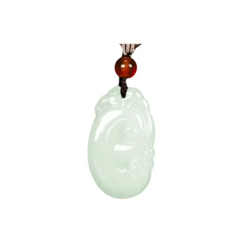 CHINA GOLD Hetian Jade Pendants White Jade/Pale Greenish White Jade Unisex
