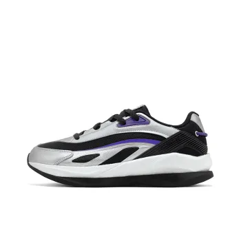 361° Spaceship Anti Slip Wear Resistant Low Top Casual Shoes Men's Black Silver Gray