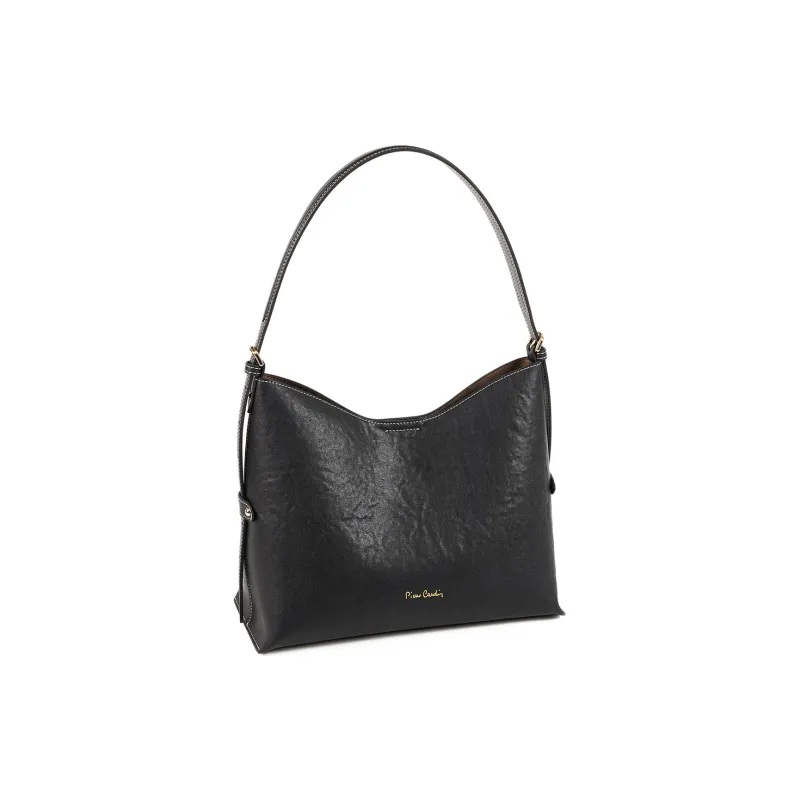 PIERRE CARDIN Split Cow Leather Shoulder Bag, Handbag Women's-5