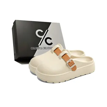 Colorful Creations EVA Cut Out Slip Resistant, Odor Resistant, Quiet Closed Toe Slippers Women's