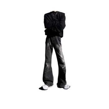 CORNILOT Jeans Unisex Black Gray Color