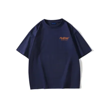 FONDLOOK T-Shirts Unisex Navy Blue