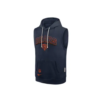 Nike Chicago Bears Sideline Men's Nike Dri FIT Nfl Sleeveless Pullover Hoodie