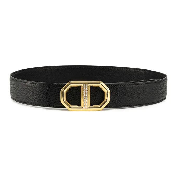 Chrisdien Deny Cow Leather Belts Men's 3.8CM-0
