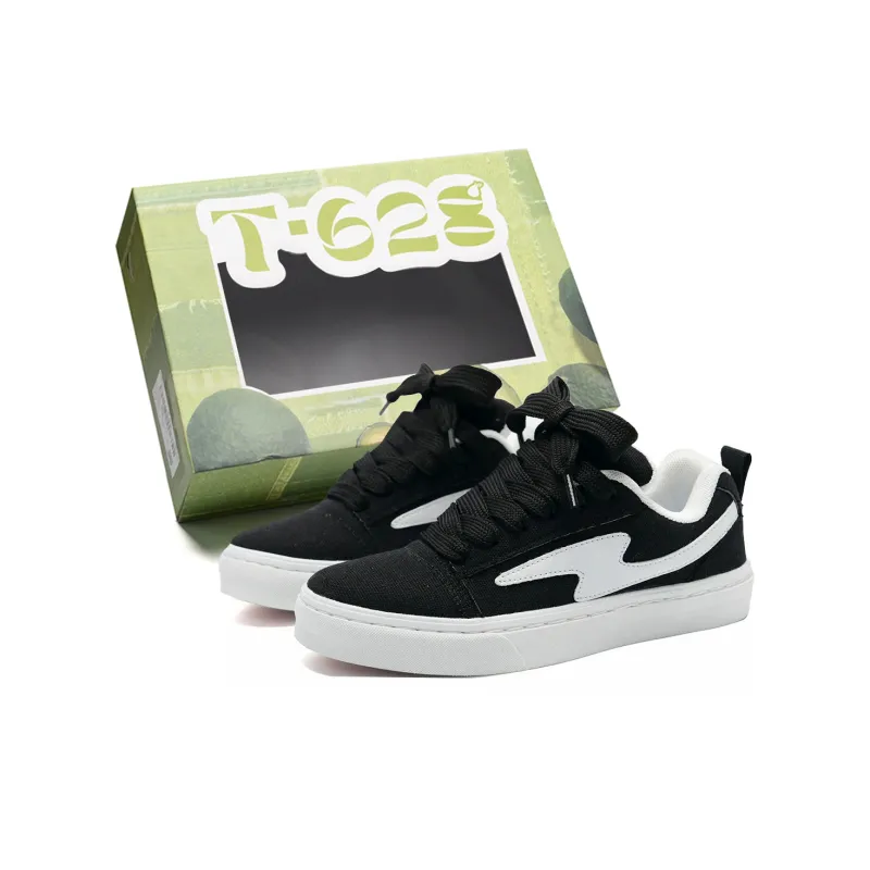T628 Slip Resistant, Abrasion Resistant, Lightweight, Breathable Low Top Skateboard Shoes Unisex-125