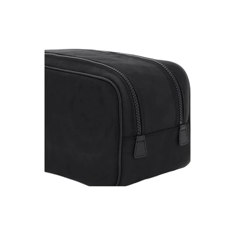 VERSACE Polyamide Travel Storage Bag Men's Black-4