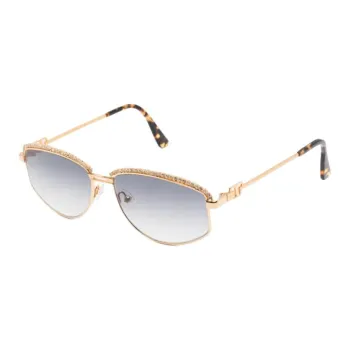 TIFFANY & CO. Metal Irregular Shape Sunglasses Men's Gold