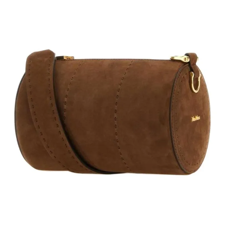 MaxMara Cow Leather Shoulder Bag Women's Brown-1
