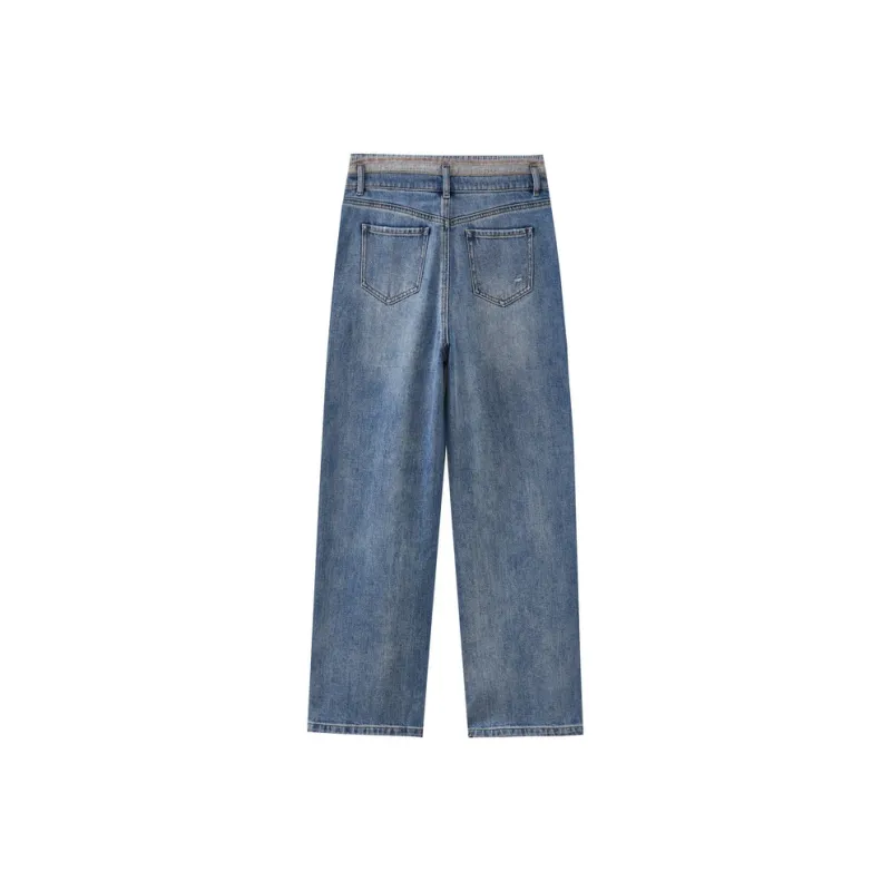 SHUIYUNJIAN Jeans Women's Denim Blue-1