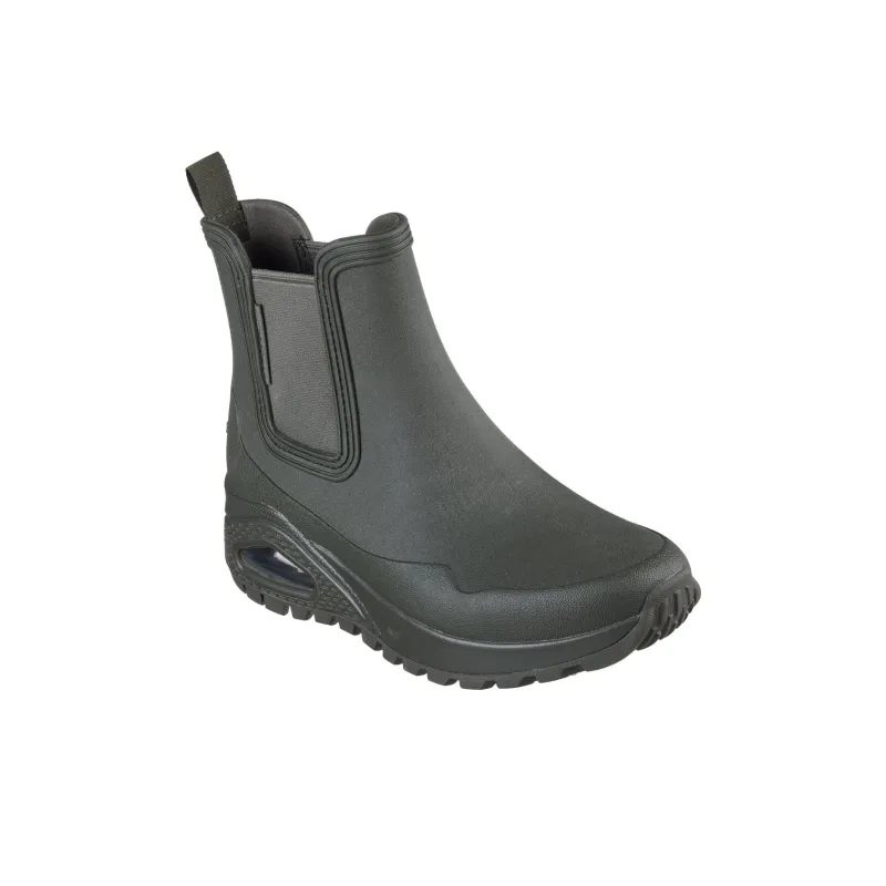 Skechers Uno Rugged Rain Boots Women's Black-2