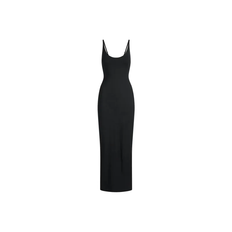SKIMS SS25 SMOOTH LAYERS SCOOP NECK LONG DRESS Slip Dress Women's-0