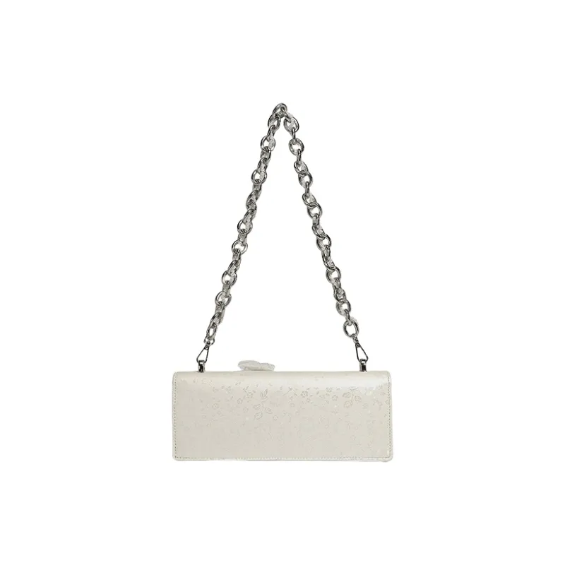 PESASRIE PU Handbag, Shoulder Bag Women's White-2