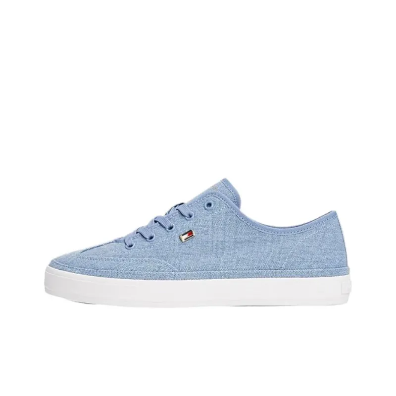 Tommy Hilfiger Trainers Low Top Skateboard Shoes Women's Light Blue-0