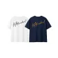 2 Pack (White (Black Text)+Navy Blue (Yellow Text))