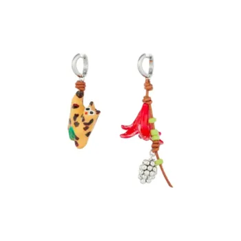 TORY BURCH Resin, Brass Earrings Unisex Multicolor