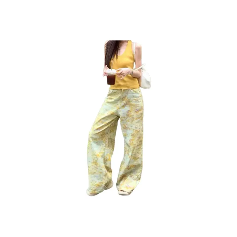BENGEN Jeans Unisex Yellow-0
