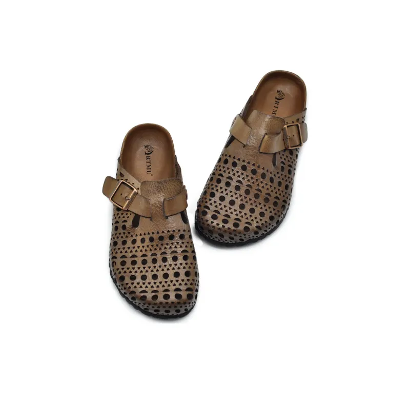 ARTMU Rubber Sole Closed Toe Slippers Women's-9