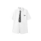 [Light and Translucent Skin Feel]White (B Blue Gray Label Chest Logo)