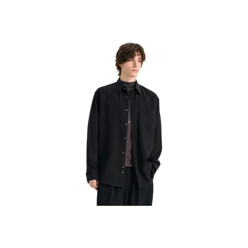 WILD LEADER Shirts Men Mysterious Black[CW51585A8]-0