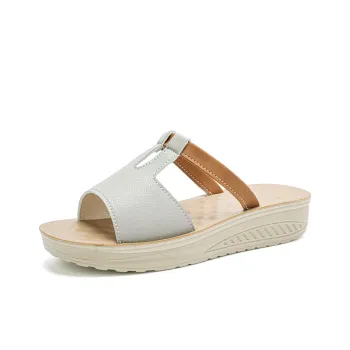 Reivanti Slip Resistant Slide Slippers Women's Gray