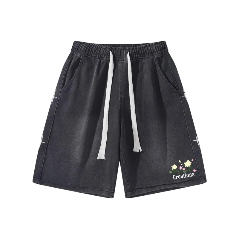 Colorful Creations Denim Shorts Unisex-0