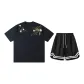 2 Pack (Navy Blue Top+Black Shorts)