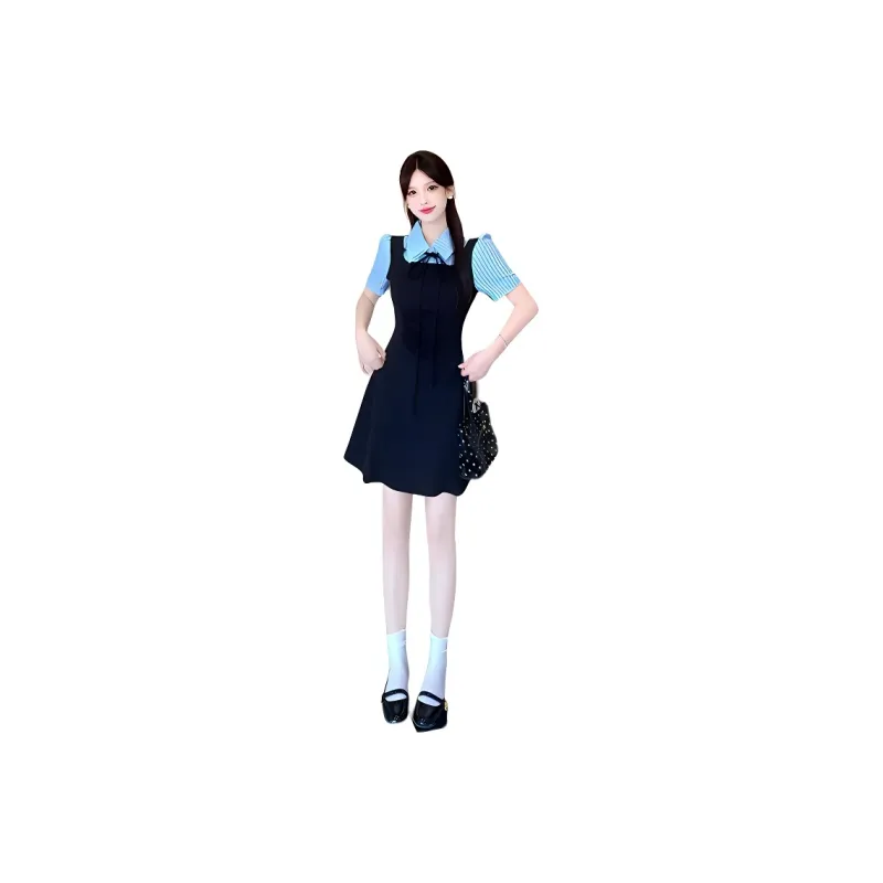 Mu Xiao Xin Short Sleeved Dress Women's-0
