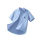 [Short-Sleeved Shirt]Light Blue (Red Blue Yellow Chest Logo)