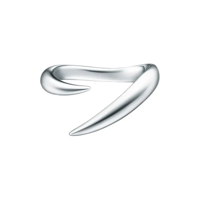TASAKI 18kt White Gold Collection Line Danger Horn Plus Ring-2