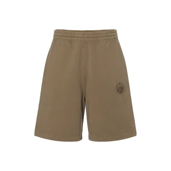 Burberry Equestrian Knight Cotton Shorts