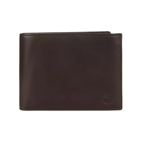 Timberland Leather Coin Pocket Wallets Men's Brown