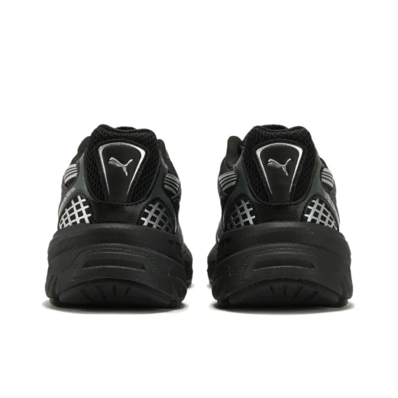 PUMA Velophasis Anti Slip Wear Resistant Low Top Chunky Sneakers Unisex Black Silver-3