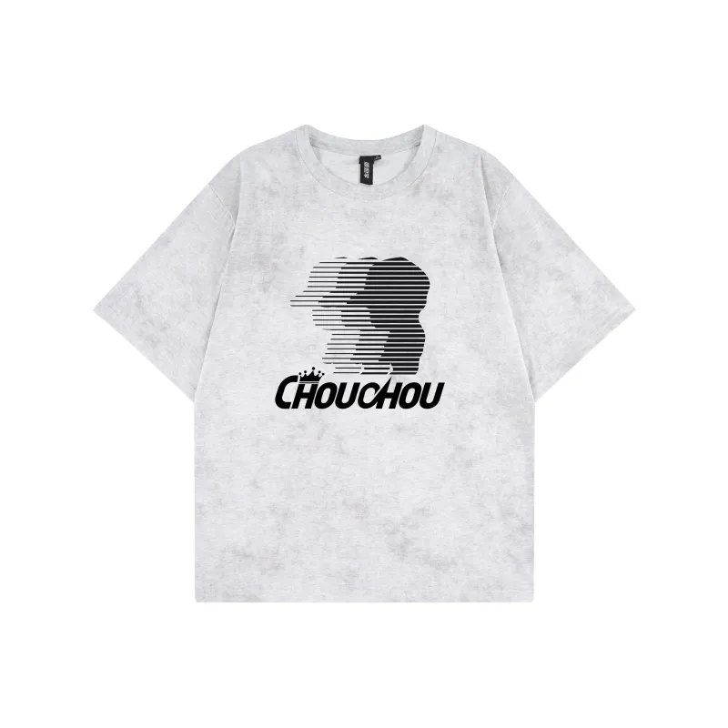 CHOUCHOUS Drop Shoulder Sleeve T Shirt Women's-4
