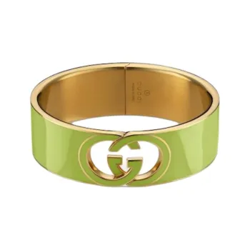 GUCCI Brass Bangles Unisex Green