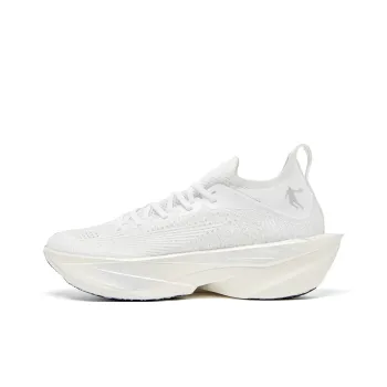 QIAODAN Feiying Plaid 2.0 Running Shoes Women's Low Top Jordan White Silver
