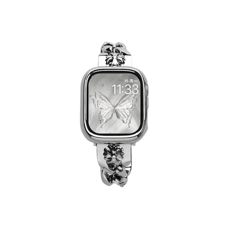 KVZUVUU Apple Compatibility Watch Band Metal-4