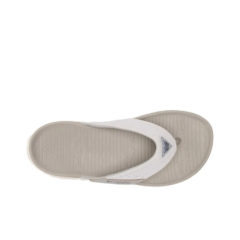Columbia Slip Resistant Flip Flops Men's Silver Gray-4