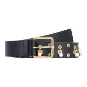 DIOR Calfskin Leather Belts Unisex Black Width 4CM