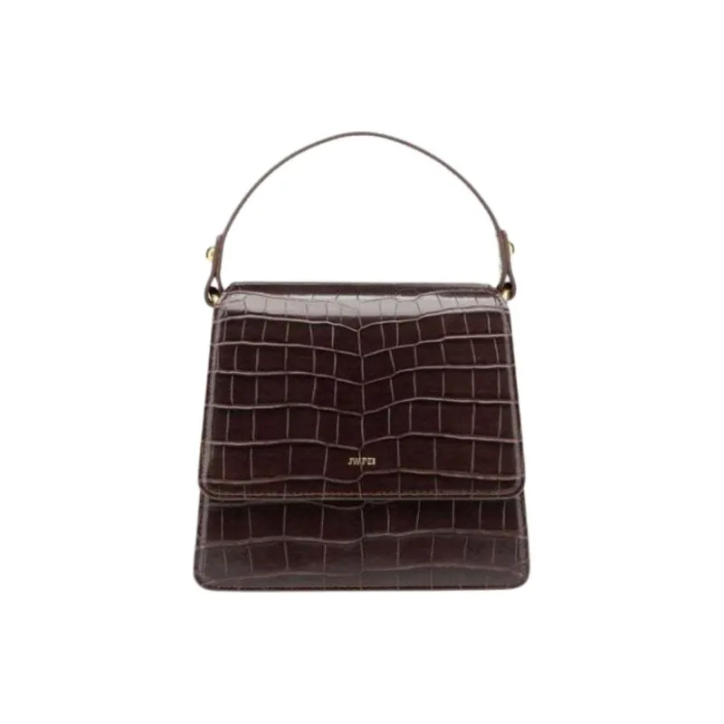 JW PEI Leather Handbag Women's Dark Brown-0