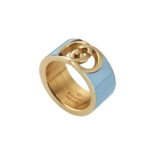 GUCCI Enamel Brass Rings Unisex Multicolor