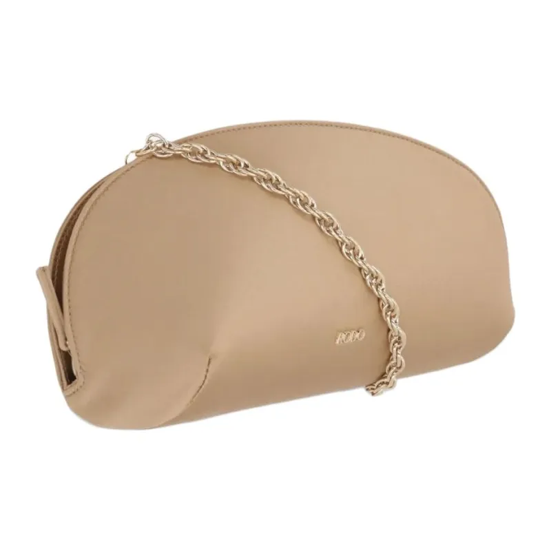 Rodo Silk Satin Shoulder Bag Women's Beige-1