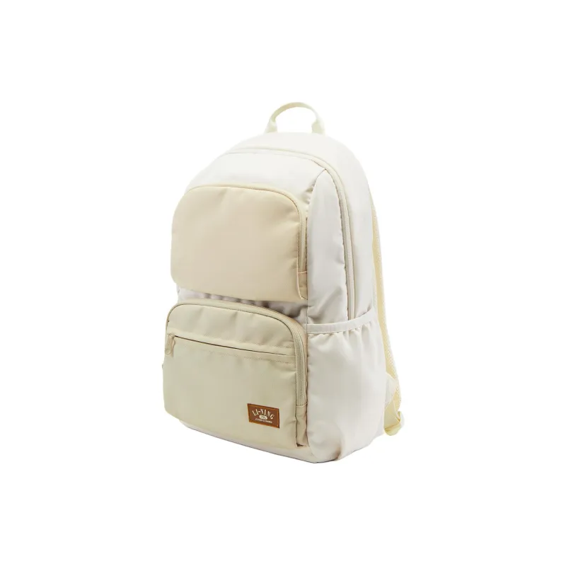 LiNing Sports Life Collection Polyester Backpack Unisex Rock White Gray Eggnog Gray-1
