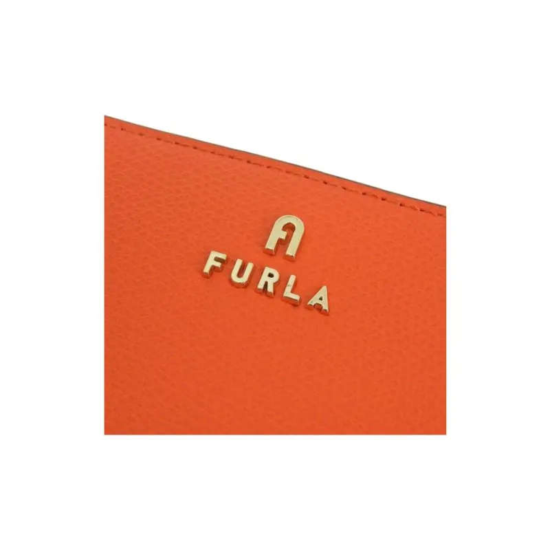 Furla Leather Wallet Women's Orange-5