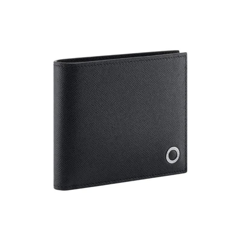 BVLGARI Calfskin Wallet Men's Black-0