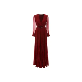 MaxMara Long Sleeved Dresses Women's Red