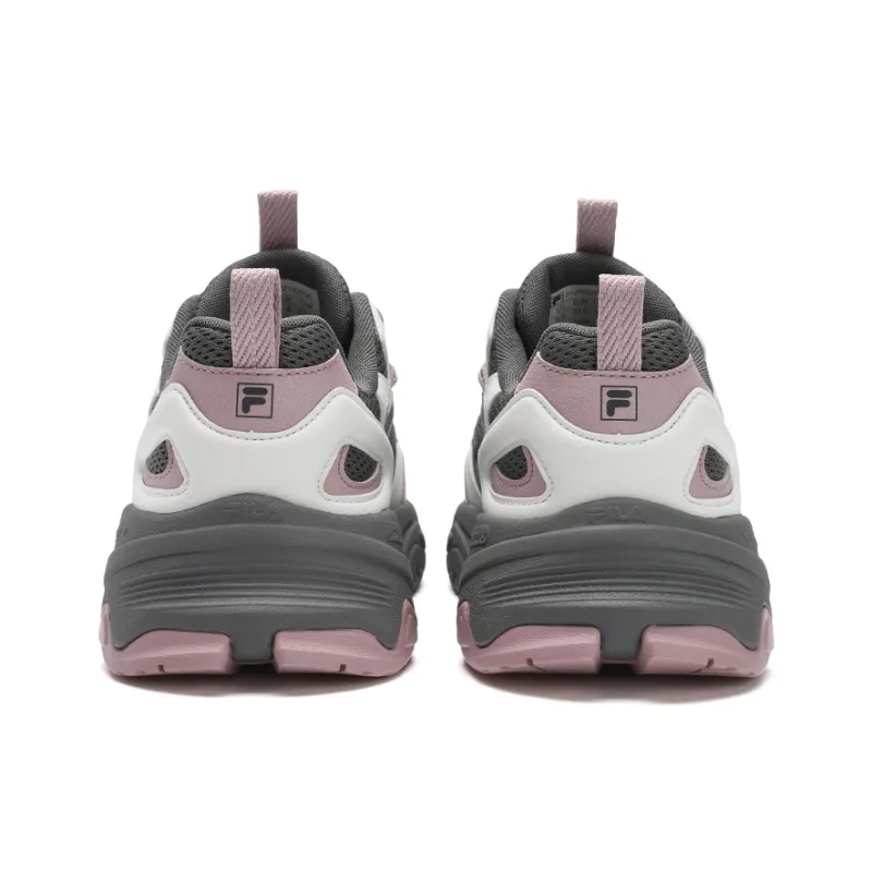 FILA Collina Hill Shoes Anti Slip Wear Resistant Low Top Casual Shoes Women's Smoke Gray White-3