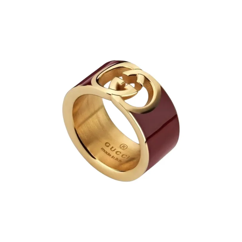 GUCCI Enamel Brass Rings Unisex Multicolor-0