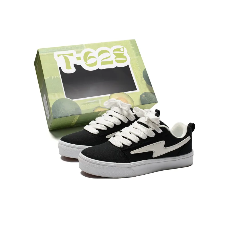 T628 Slip Resistant, Abrasion Resistant, Lightweight, Breathable Low Top Skateboard Shoes Unisex-78